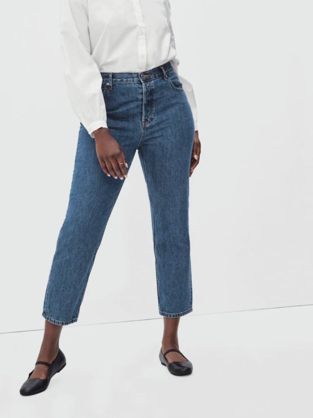 Everlane The Curve 90s Cheeky Straight Jeans Organic Cotton New Size 29